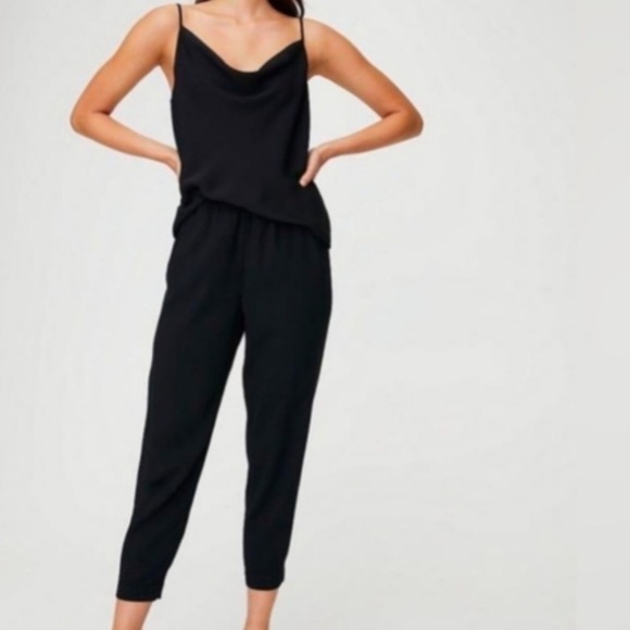 Aritzia babaton Dexter Black Pants Pull On Trouser Style 53467 Ankle - Picture 5 of 5